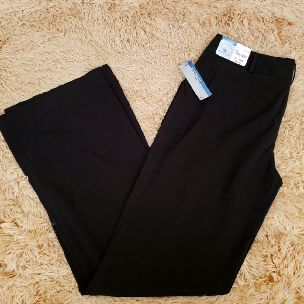 NWT Worthington black slacks size 6